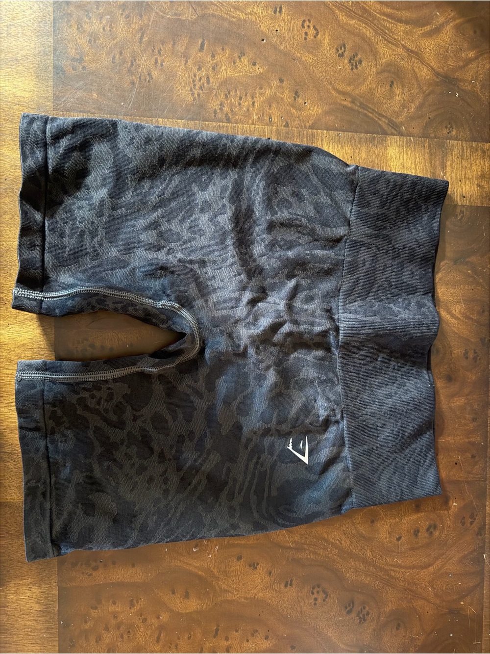 Gymshark Black Camo Women's Athletic Shorts